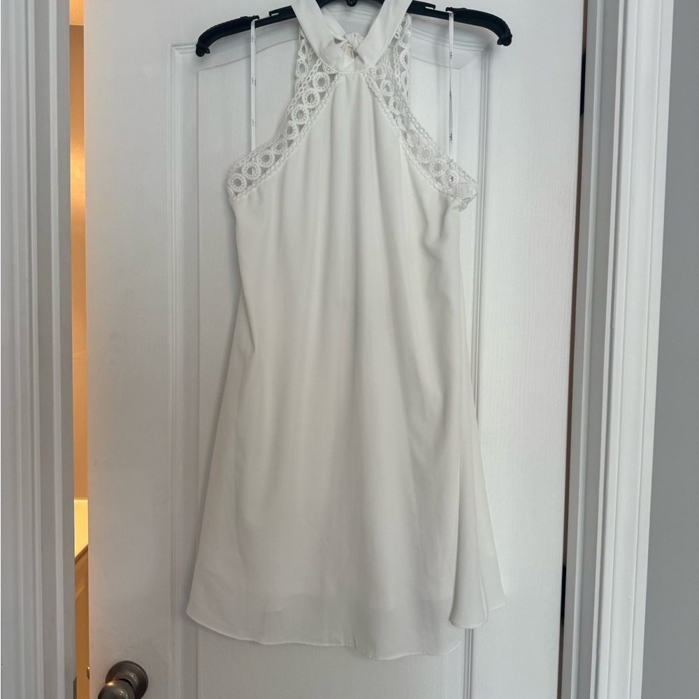 Lulu’s White Halter Dress - Bridal
